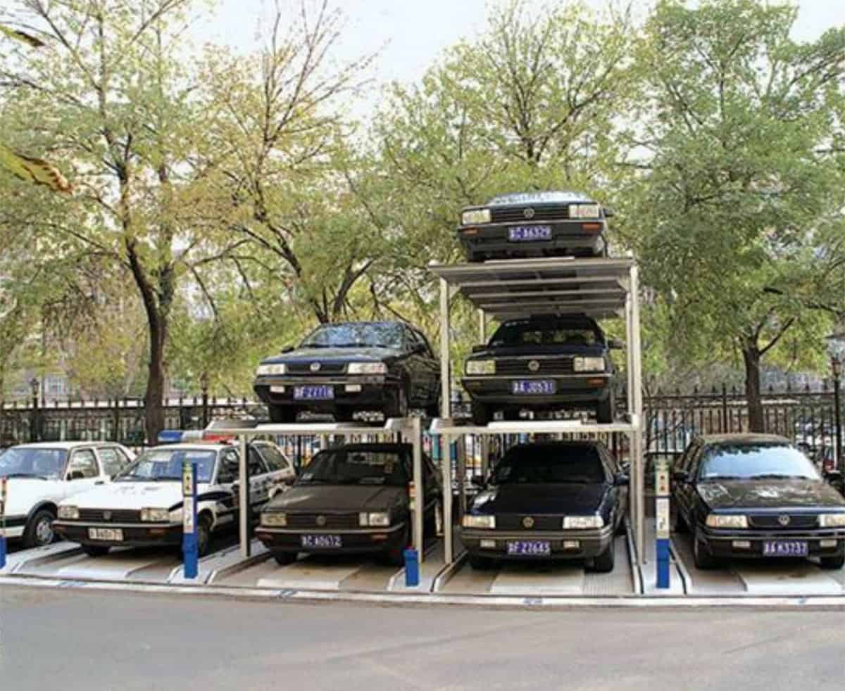 PJS3-D2負二正一三層地坑式簡易升降立體停車設備