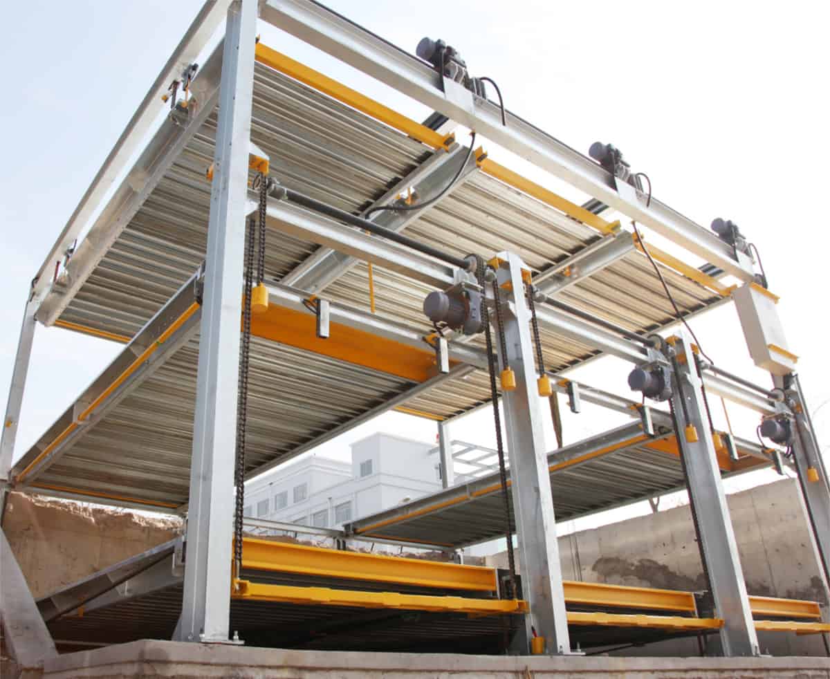 PSH3-D1負一正二地坑式三層升降橫移立體停車設備